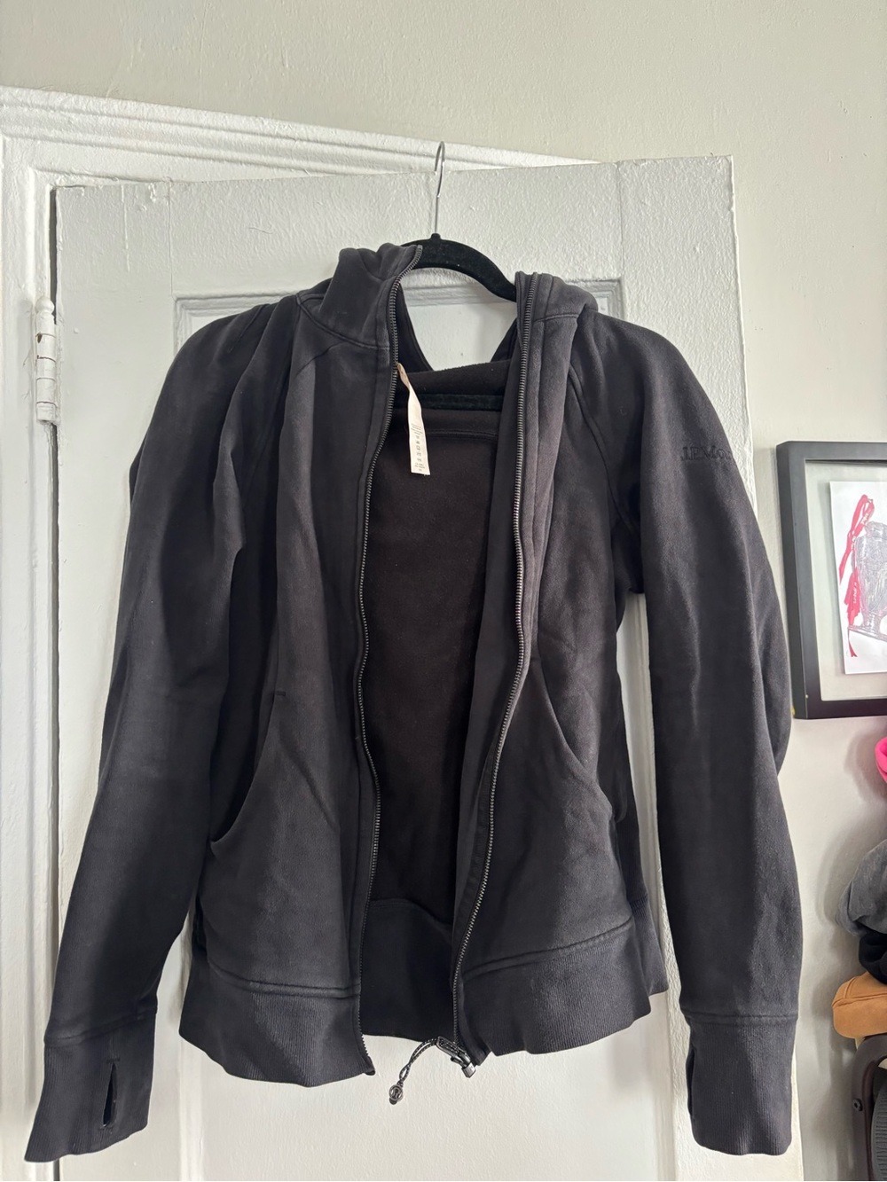 lululemon athletica Black Full-Zip Hooded Jacket